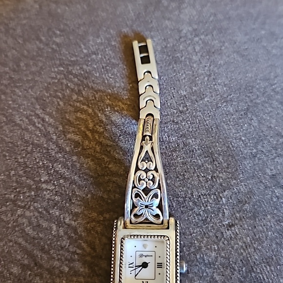 BRIGHTON Silver Plated Floral Rectangle Hamilton Watch main image 9